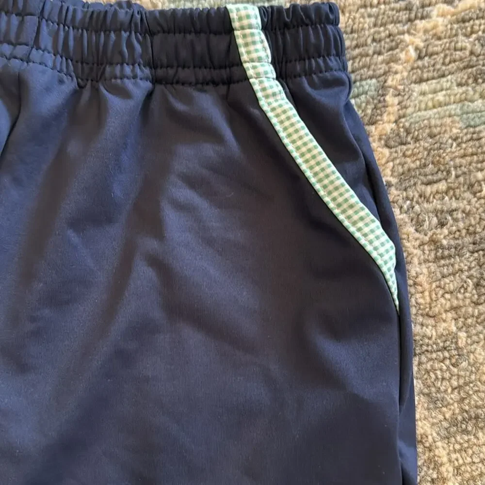 Set Athleisure Nathan Short Navy & Green Mini Gingham athletic size 6